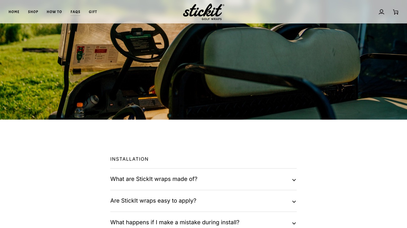 The FAQ, opening on the installation questions